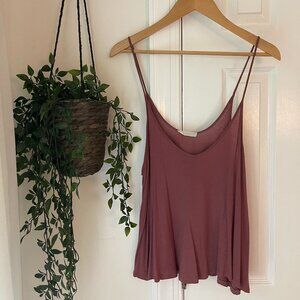 LUSH Flowy Mauve camisone / spaghetti strap top |Size S/M